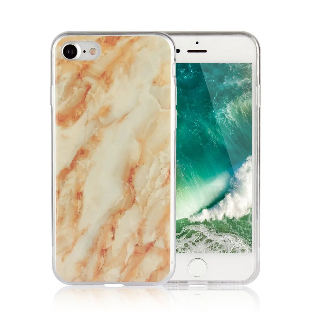 Для iPhone 6/7/7 Plus/6 Plus Мрамор каменные изображения окрашен крышка для 7 6S чехол 6