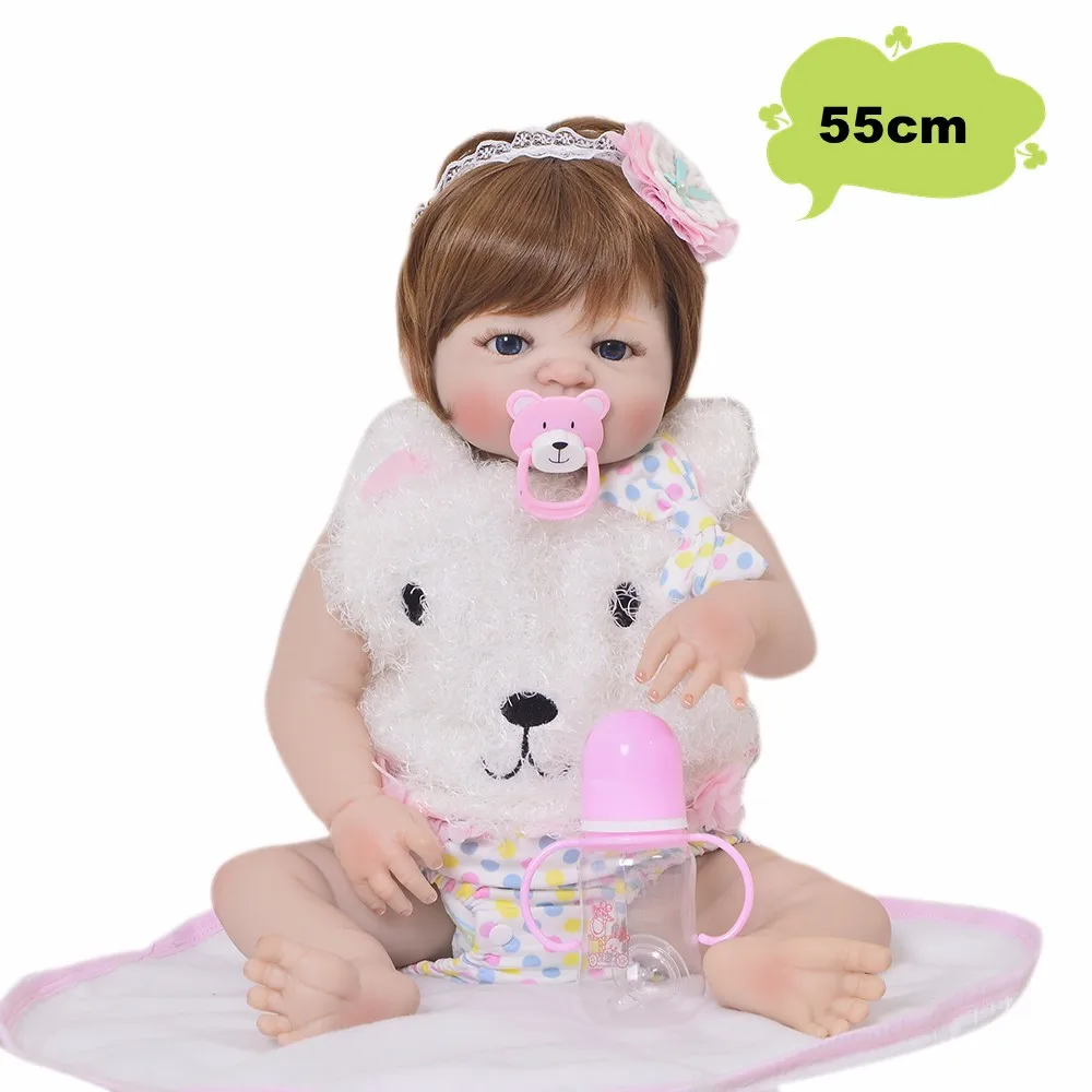 Красный NPK Bebe Reborn полный корпус силиконовая кукла Reborn Baby Кукла Реалистичная Boneca Reborn игрушка для ванны подарок на день рождения для детей - Цвет: Красный