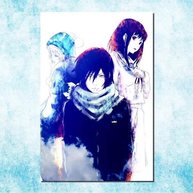 Принты для домашнего декора картина цельнокроеное платье Noragami Йато Yukine аниме