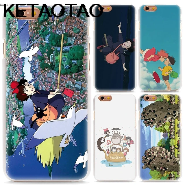 KETAOTAO Ghibli Аниме чехлы для телефонов iPhone 4S 5C 5S 6S 7 8 SE 5Plus XR XS Max чехол кристально