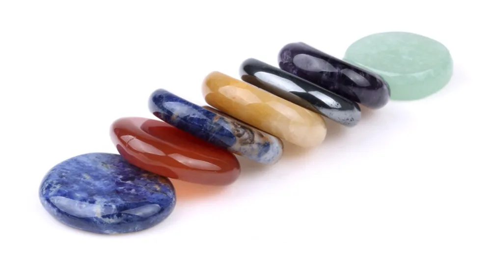 Набор из 7 предметов набор натурального кристалла и пальмового камня для лечения