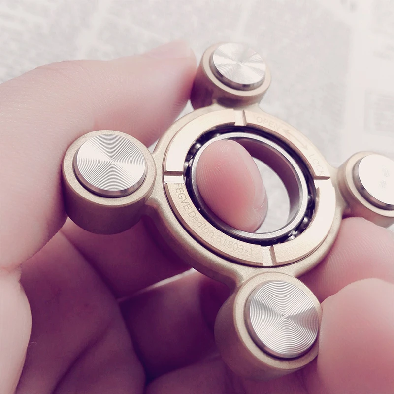 FEGVE Летающий воздух Тигр пальцы Спиннер металлический ручной на палец EDC