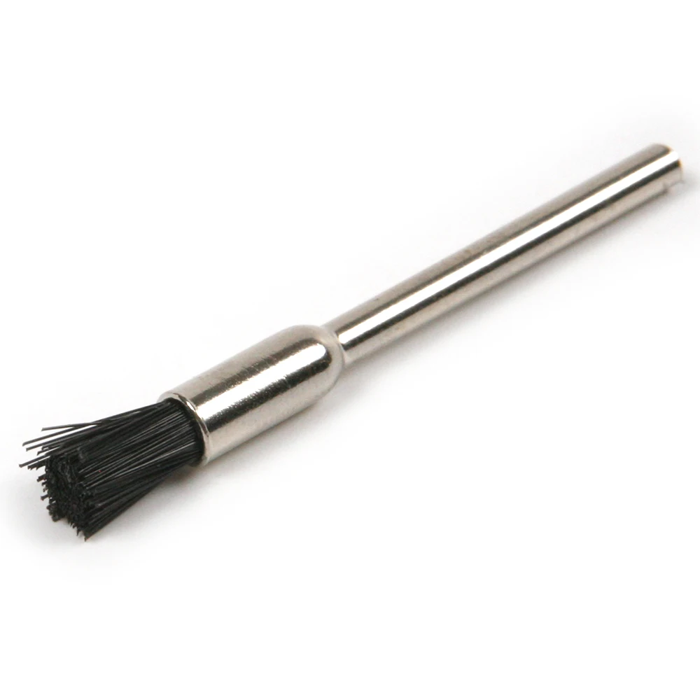 

Useful 5mm Black Nylon Polishing Brush good toughness durable Metal Handle Brush for Jade polishing Metal derusting