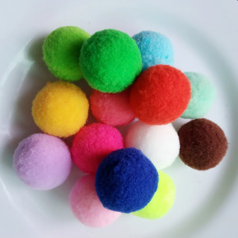 Швейные помпоны для детской одежды украшения 28 мм рождественской новогодней