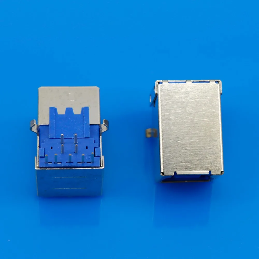 JCD 1 шт. USB3.0 B Тип женский Интерфейс s Встроенный разъем 90 градусов 9 Pin принтер USB