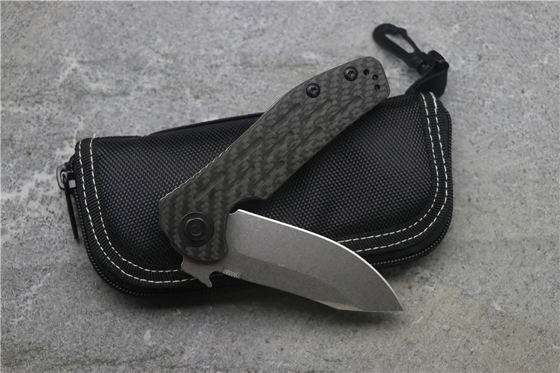 

ZT0630 Fold Folding D2 Blade carbon fiber + Titanium Alloy Handle Camping Outdoor Multipurpose Hunting EDC Tool