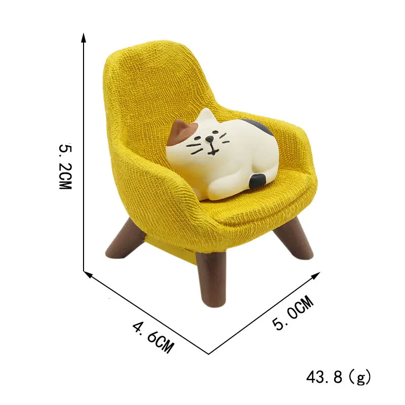 Мини-фигурка симпатичного кота игрушки Япония ZAKKA Cat фигурка кукла для девочек