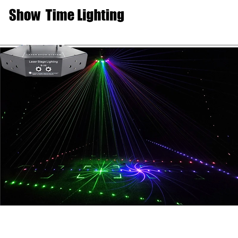 Лазерный луч диско светильник RGB лазерное шоу время лазерный проектор Dj DMX
