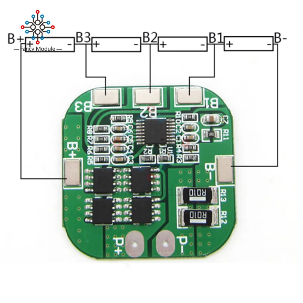 4S 14,8 в/16,8 в 20A пиковая литий-ионная BMS PCM плата защиты батареи BMS PCM для литиевых LicoO2 Limn2O4 18650 LI модуль батареи