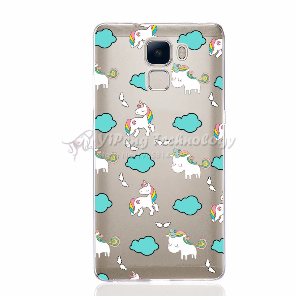 For Case Huawei Honor 7 Phone Pattern Cartoon Cases Cover Soft Silicone 5.2&quot Back Protective Shell |