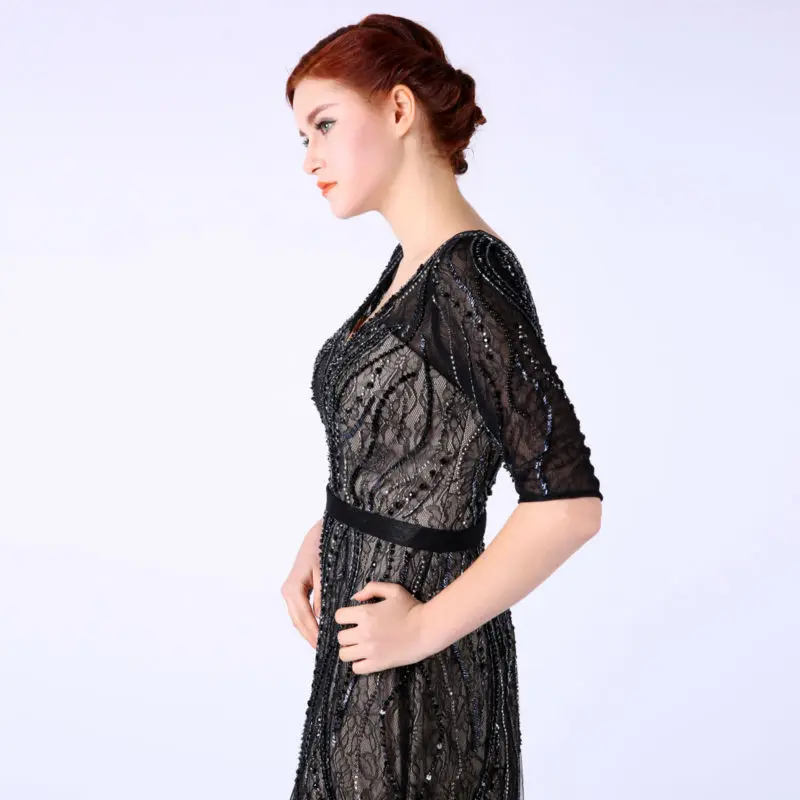 Finove Robe de soiree/Новинка 2019 года большие размеры платья для матери невесты с глубоким