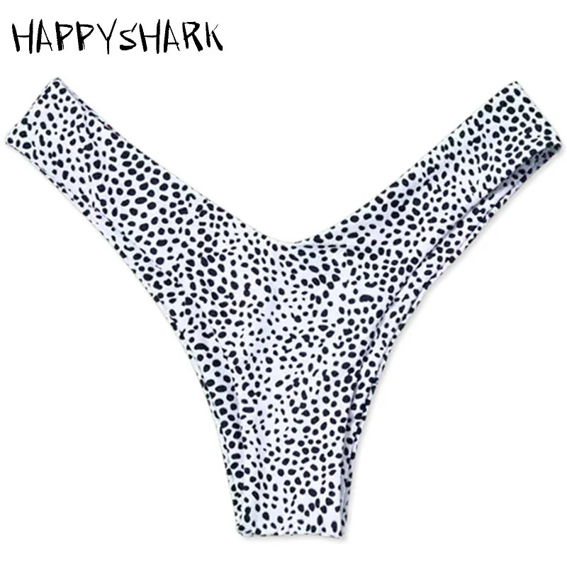 HAPPYSHARK 2018 New Brazilian Bikinis Set Women Cobblestone Printed Swimsuit High Cut Thong Biquinis Yellow Swimwear |
