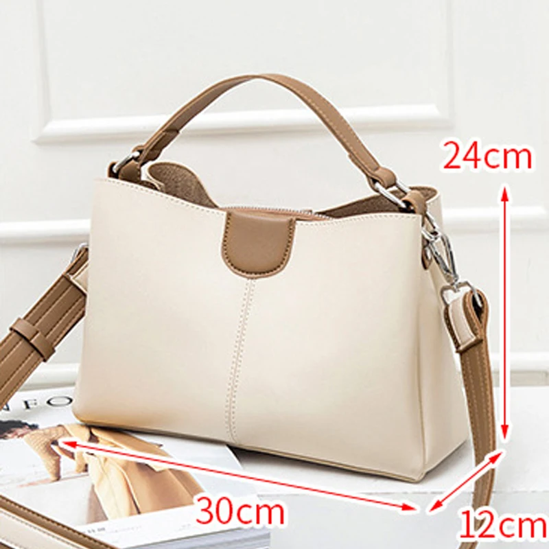 Акция! Повседневная женская кожаная сумка через плечо большие женские сумки на