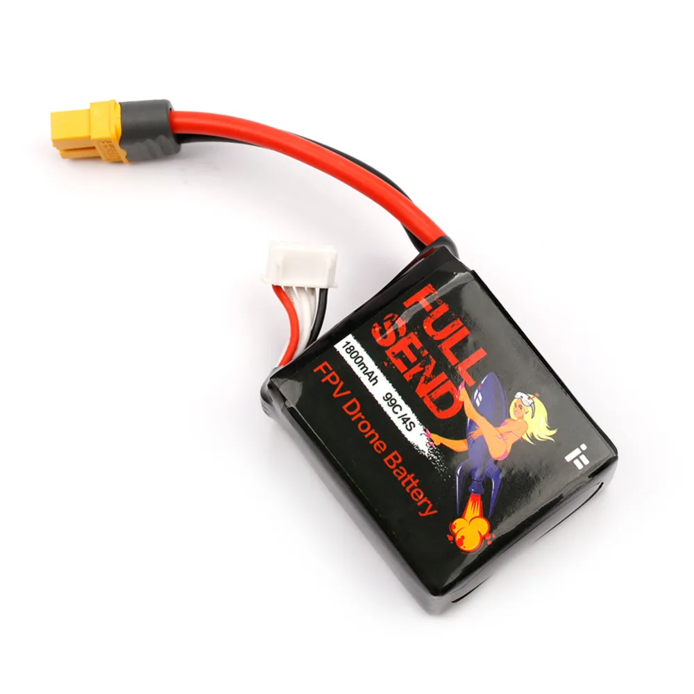 Перезаряжаемый литий полимерный аккумулятор ZOP Power 14 8 В 1800 мАч 80C 4S Lipo Батарея с amsaa