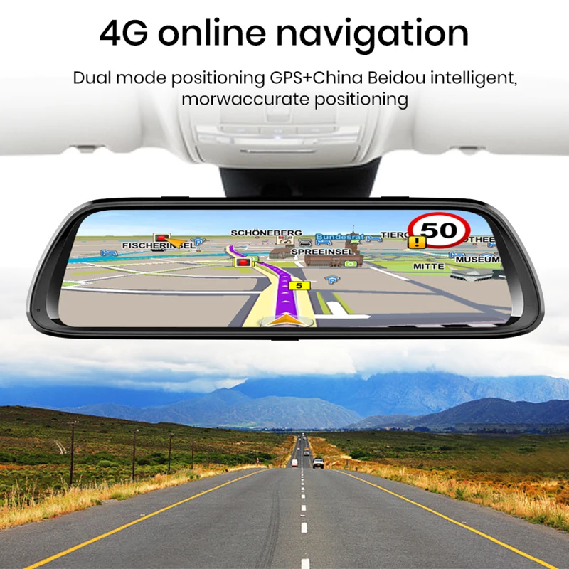 LDZDSEE H9 Автомобильный видеорегистратор камера зеркало 4G Android 8 1 ADAS 10 &quotips Full HD 1080P