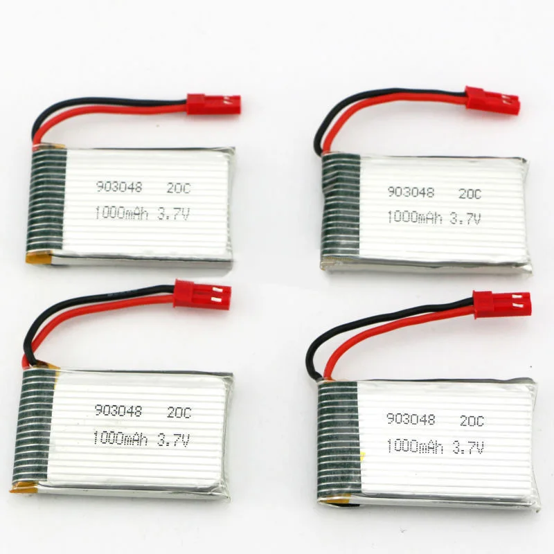 4pcs MJX T04 T05 T25 M03 RC Helicopter Parts 4 in 1 charger For 3.7 V 1000 mAh Li-Poly Battery JJRC H11D HQ898 | Игрушки и хобби