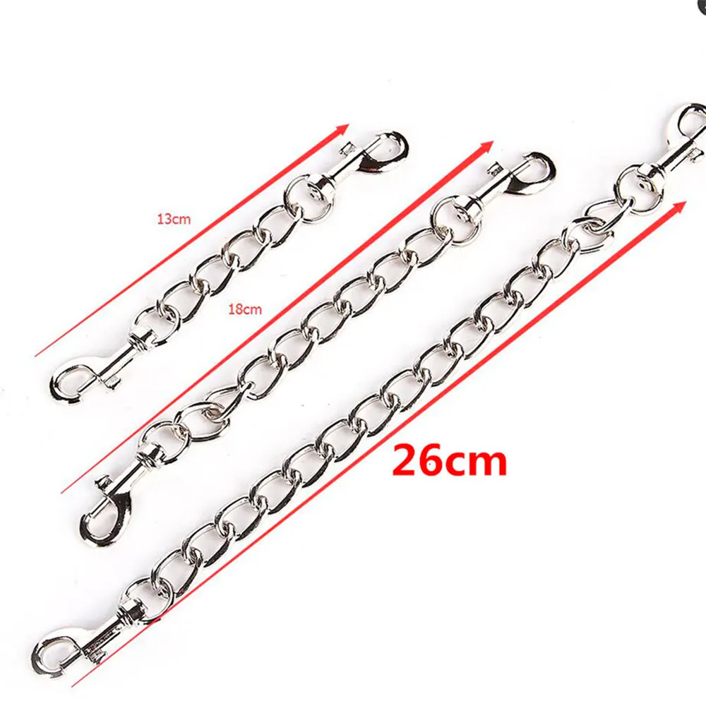 1 Pcs Hook-chain Handcuffs Restraints Erotic Sex Toys BDSM Bondage Metal Double-end Toy For Couples Adult Game Products  Красота