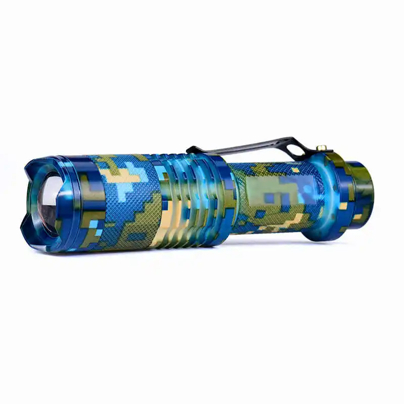 Zoomable T6 LED 5 Modes Flashlight Torch Zoom Lamp fanatic Outdoor Light powerful led flashlight use 18650 battery #3S20 | Лампы и