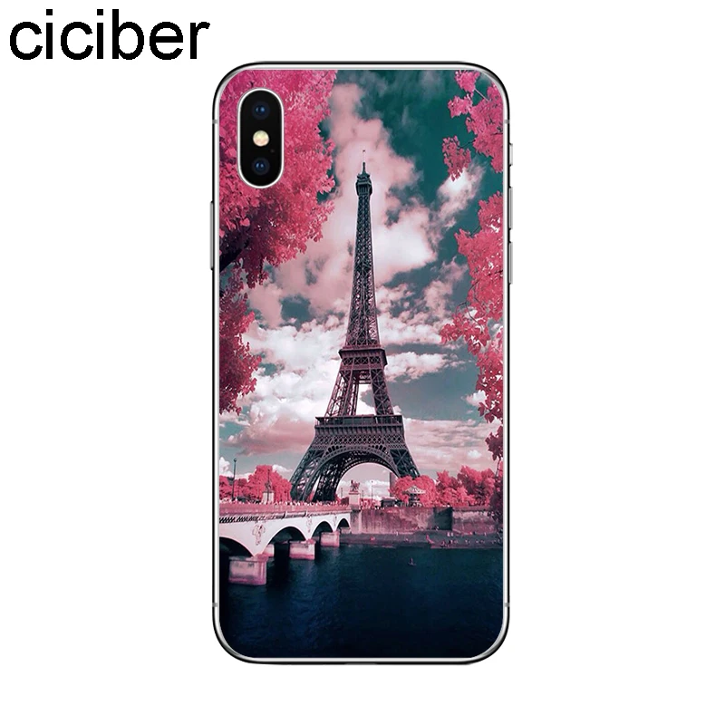 Ciciber Париж Эйфелева башня чехол для iPhone 7 Чехол 8 6S Plus X XR XS Max телефона iphone 11 Pro 5 5S SE
