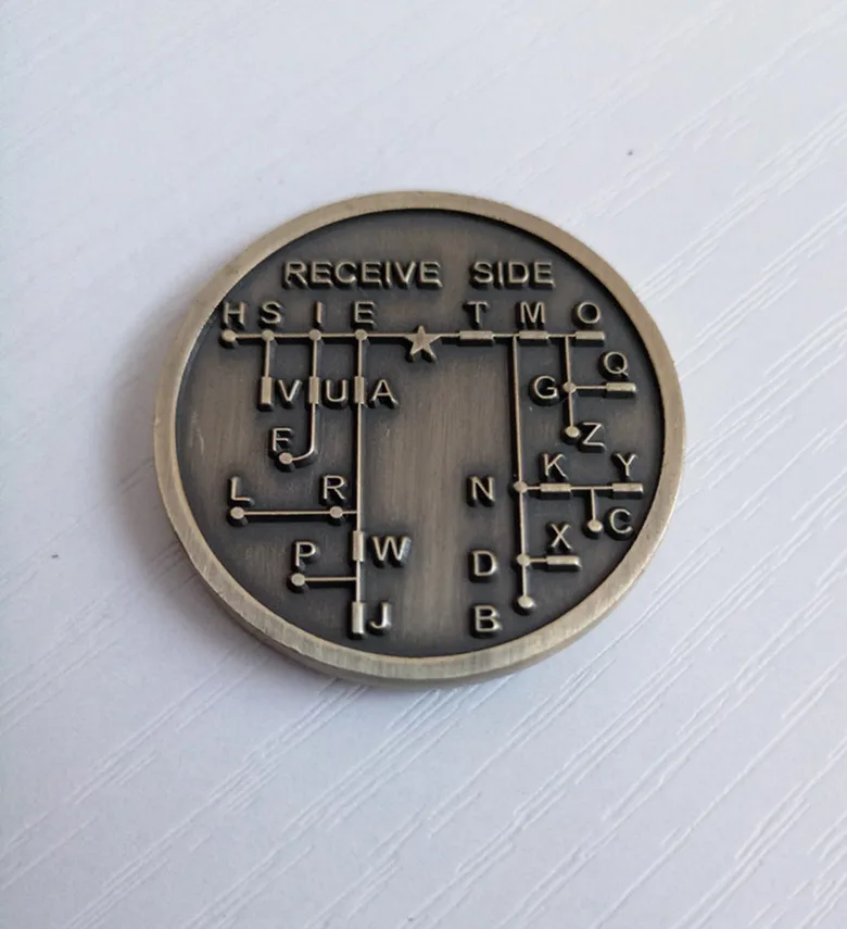 Новинка 1 шт. CW тренировочная монета Morse Code Coin Любительское радио | Электроника