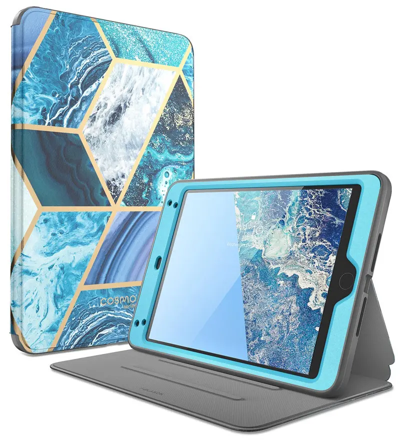 Для ipad Mini 4 5 Чехол i-Blason Cosmo полный корпус Trifold Стенд защитный чехол с Авто Режим сна/пробуждения и встроенный протектор экрана