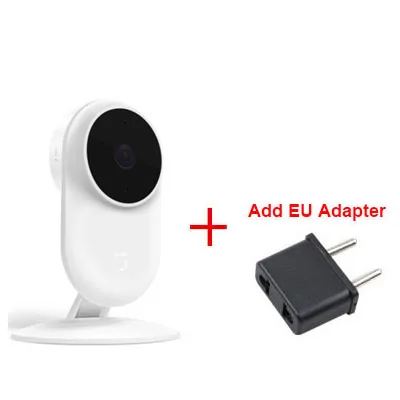 add EU plug Оригинальная Xiaomi mi jia 1080P умная IP камера 130 градусов 2,4G Wi-Fi 10m инфракрасное ночное видение+ NAS mi c динамик домашняя камера - Цветной: add EU plug