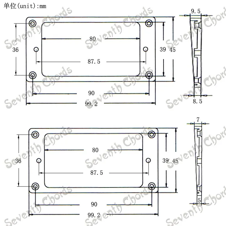 Комплект из 2 предметов черное пластиковое наклонное кольцо для захвата