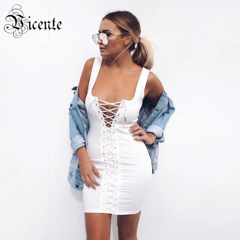 VC 2019 Новый горячий шикарный сексуальный крест-накрест на шнуровке без рукавов V