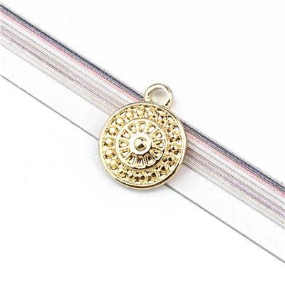 gold round 5 шт. золотые серьги с украшениями-подвесками Diy женские глаза ожерелье серьга-подвеска ювелирное изделие браслеткулон аксессуары C437 - Цвет: gold round