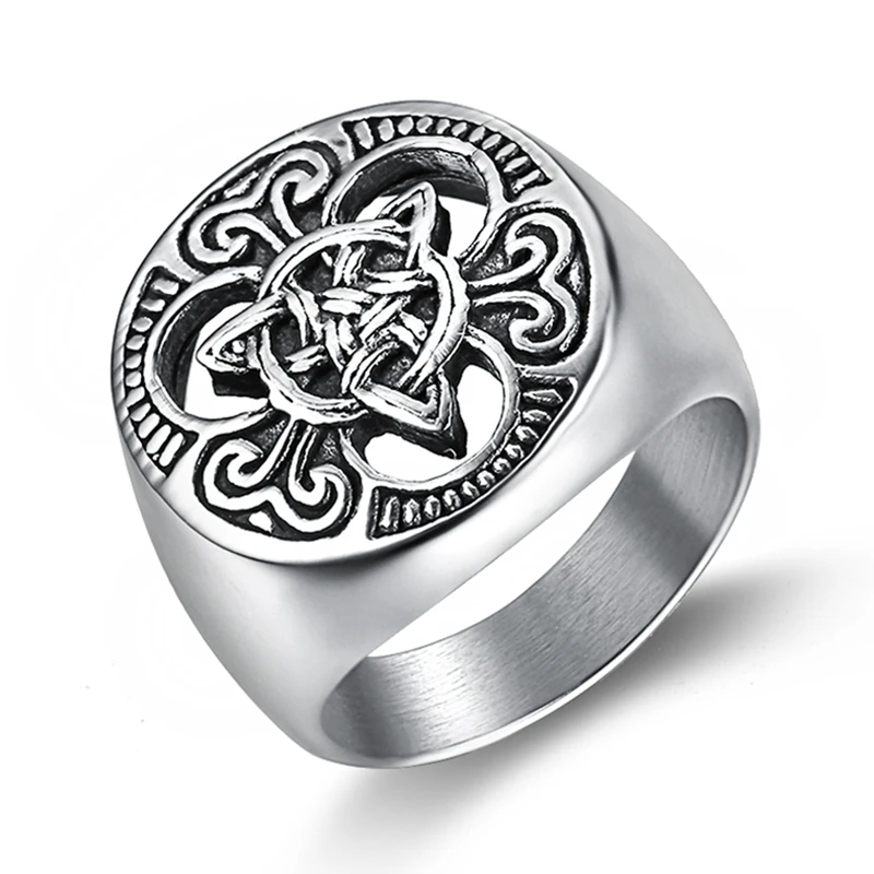 Крутое модное ювелирное изделие viking мужское кольцо с ирландским бесконечным