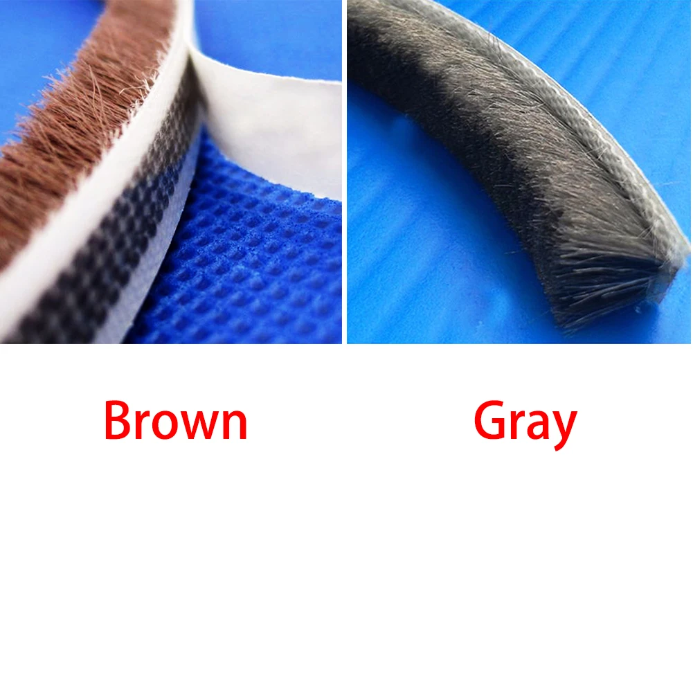 1M Self-adhesive Sealing Strip Wind-proof Brush For Home Door Window Sound Insulation Gasket for all kinds of | Обустройство дома