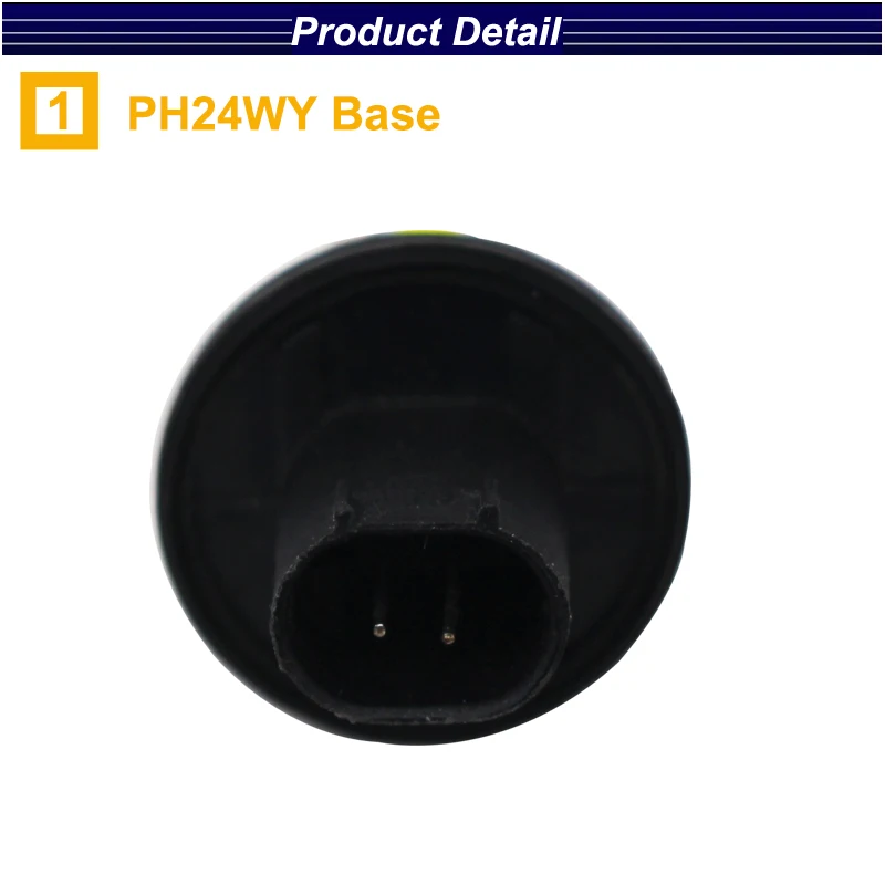 HSUN 2 шт. янтарно-желтый без ошибок PH24WY LED 80W C.R.E.E светодиодный ные лампы для Audi Cadillac