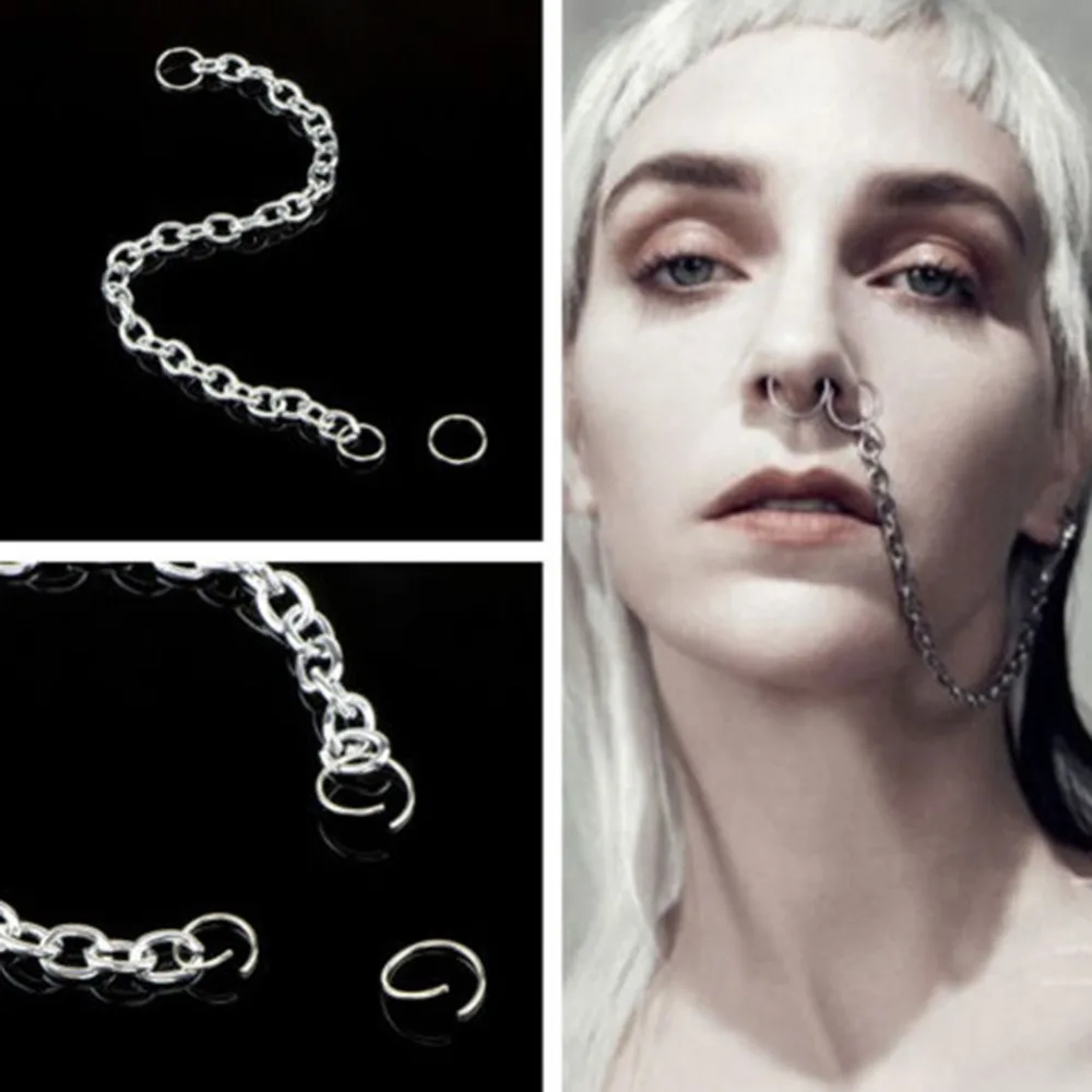 1 шт. новый дизайн Летний стиль поддельные и шпильки Серьги Цепочка золотой обруч