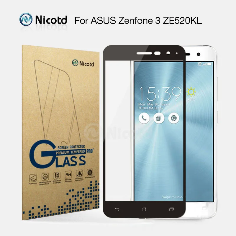 Закаленное стекло Nicotd для Asus Zenfone 3 ZE520KL защитная пленка экрана Zenfone3 2.5D|tempered