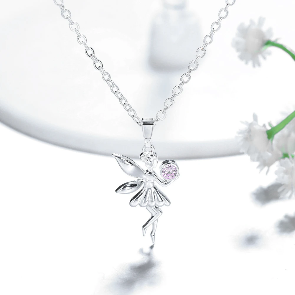 ERLUER ожерелье для женщин Гламурное ювелирное изделие с кристаллами ангела