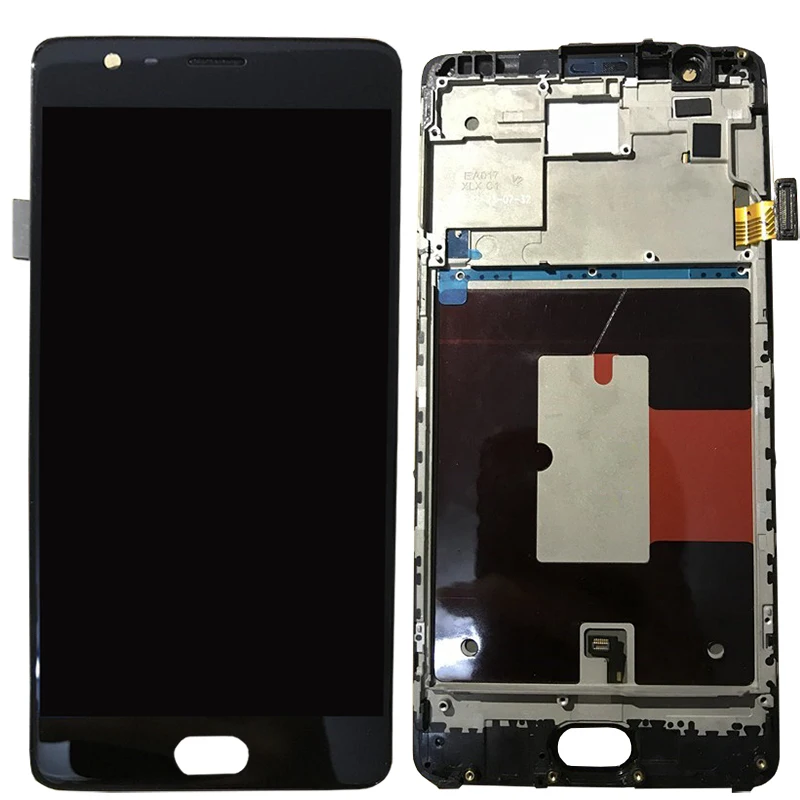 5 "OLED ЖК-дисплей с рамкой для OnePlus 3 3T A3000 A3003 A3010 дисплей сенсорным экраном