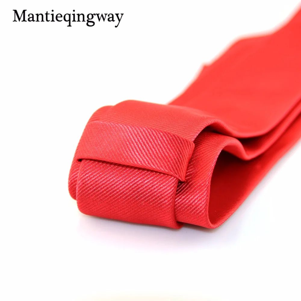 Mantieqingway 6 см классические мужские однотонные Галстуки официальная одежда деловой