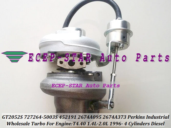 Турбокомпрессор GT2052S 727264 5003S 452191 0003 2674A095 2674A373 для Perkin Industrial T4.40 1996 л |turbocharger