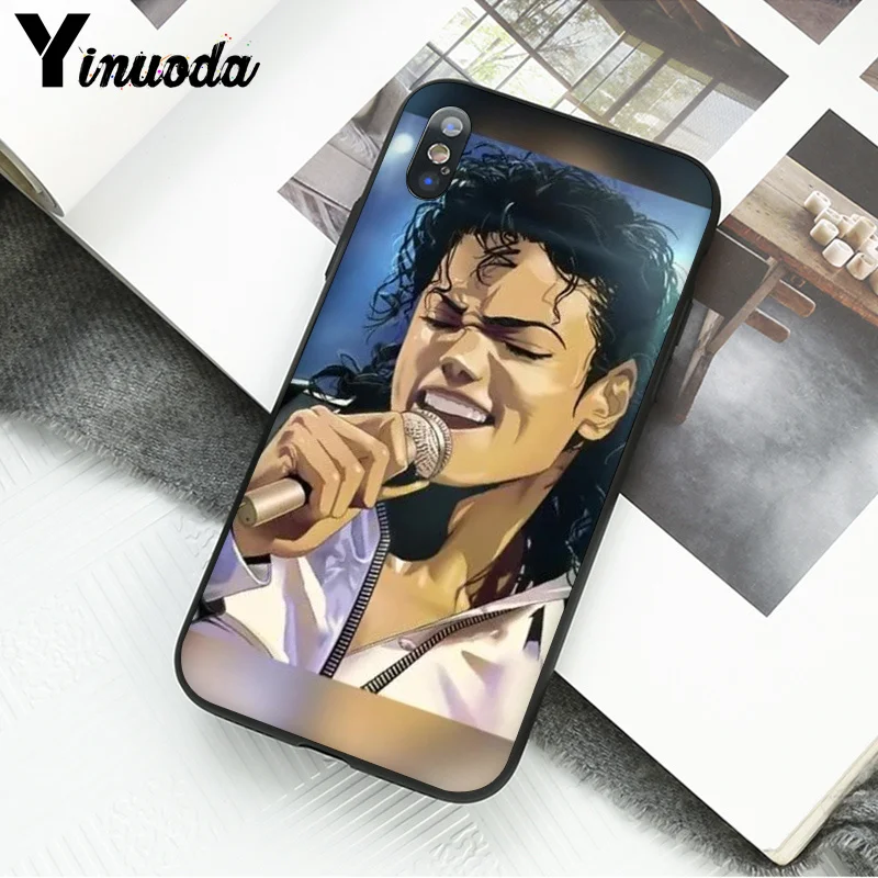 Yinuoda Майкл Джексон красочные милые аксессуары для телефонов Чехол для Apple iPhone 8 7 6 6S Plus X XS MAX 5 5S SE XR Чехол для мобильного телефона s