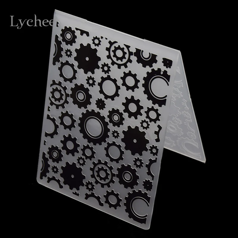 Личи пластиковые тиснения папка для скрапбукинга DIY альбом карты инструмент
