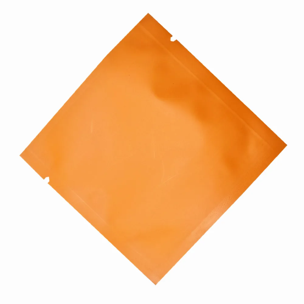 Orange 100 шт красочные открытый Топ алюминиевый упаковочный пакет небольшие подарки конфетные тепловые уплотнения майларовые Упаковочные пакеты для закусок розничной упаковки - Цвет: Orange