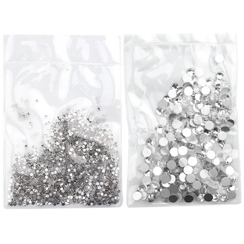 Кристальные Стразы SS3 1 4 мм стеклянные стразы плоские камни без горячей фиксации