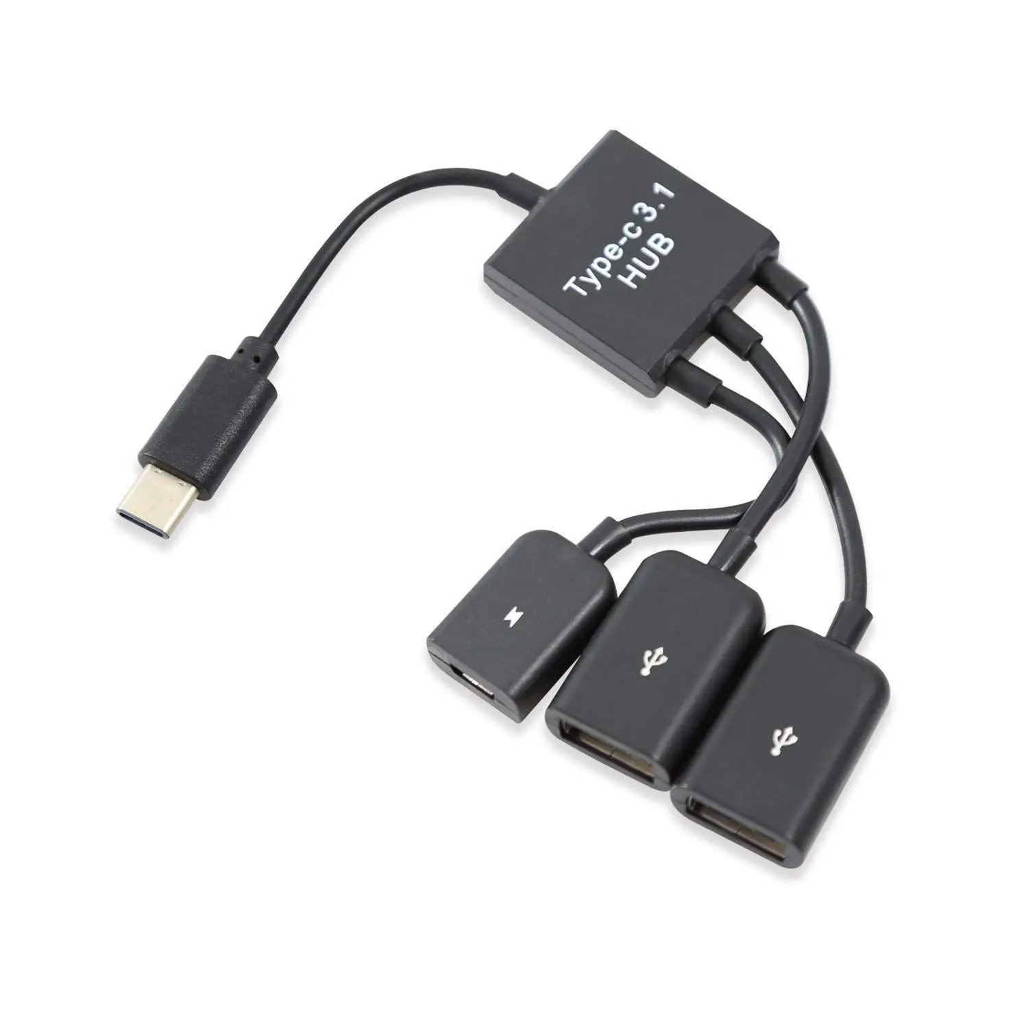 USB 3. 0 Type C папа к 2 двойным A 3 1 Мама + микро мама в OTG концентратор|Адаптеры Type-C| |
