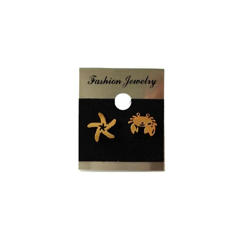 Женские серьги крабы из нержавеющей стали золотого цвета|animal stud earrings|fashion earringsstud