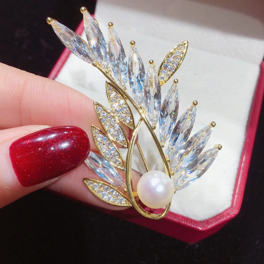 SHDIYAYUN 2019 брошь из жемчуга для женщин оригинальные золотые булавки австрийского