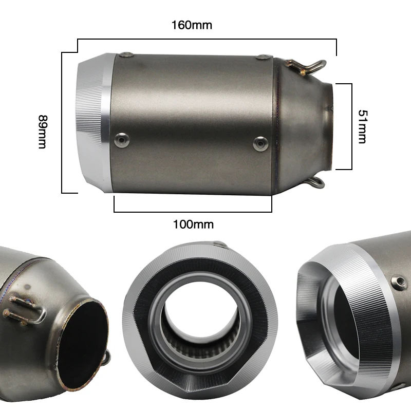 Scl moto s-51 мм GP moto rcycle Akrapovic глушитель для мотоцикла Мото побега гонки для ATV Скутер внедорожный ниндзя Z800 S1000RR