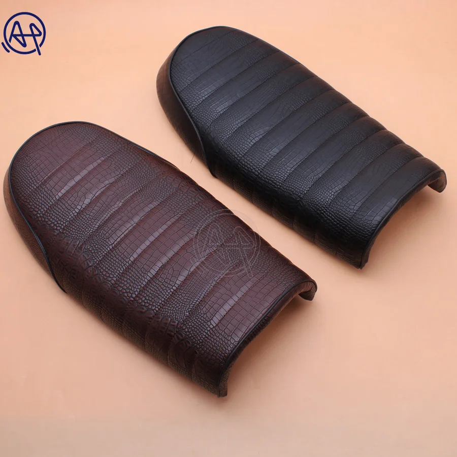 1x Motorcycle Crocodile Vintage Seat Retro Saddle Universal For Honda CB CL Cafe Racer CG125 CB200 CB350 CB400 CB500 CB750 |