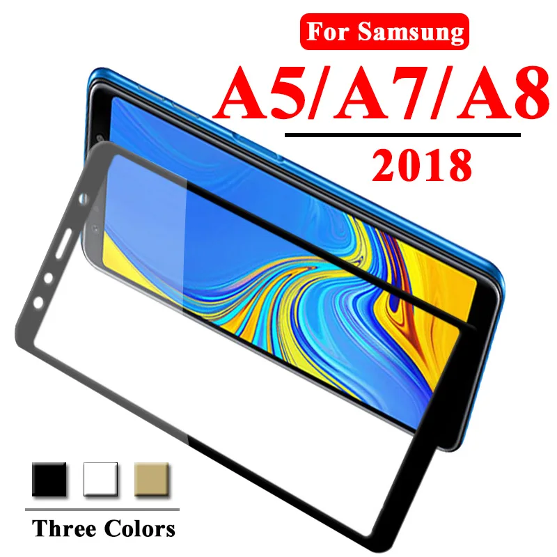 Защитное стекло для samsung galaxy a7 2018 a8 a5 закаленное защитное экрана 5 7 8 a750F a530F a72018 gelaksi