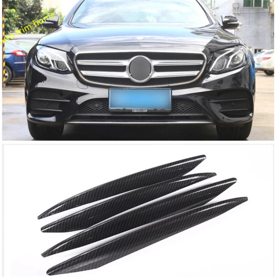 

Lapetus Front Fog Lights Lamps Eyelid Eyebrow Strip Cover Trim For Mercedes Benz E Class W213 Sport E260 E300 2016 - 2019