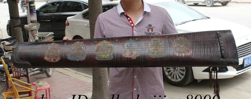 Династия китайский Дворец Дерево Лакированные Гуаньинь Будды Музыкальные